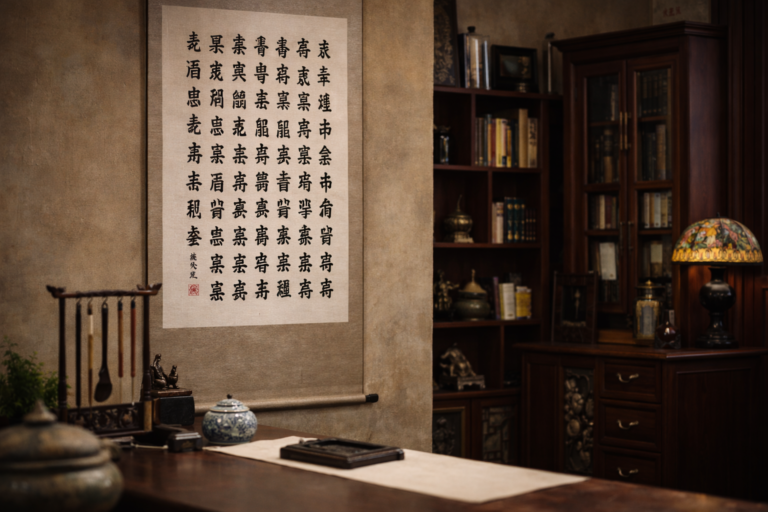 Trying Chinese Calligraphy in Beijing